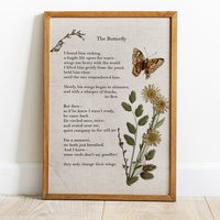 Custom Quote Print with Pressed Floral Artwork