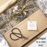 DIY Dried Flower Centerpiece Kit for Boho Decor with Organic Wildflowers in a Reclaimed Oak Barnwood Stand - Made in USA