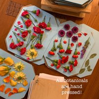 Custom Quote Print with Pressed Floral Artwork