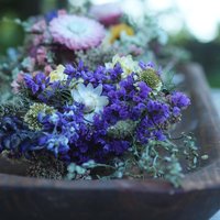 9" Small Dried Flower Bouquet