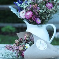 12" Medium Dried Flower Bouquet