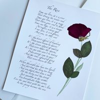 Memorial Keepsake Poem Print--you provide the Funeral Flowers