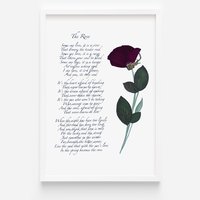 Memorial Keepsake Poem Print--you provide the Funeral Flowers