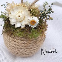 Dried Floral Jute Ornament