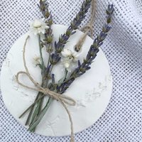 Lavender Bouquet Clay Ornament