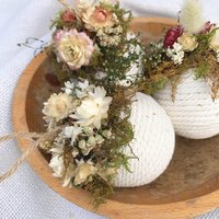 Floral Rope Ball Ornament