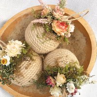 Dried Floral Jute Ornament