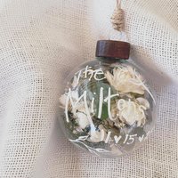 Wedding Flower Keepsake Ornament: DIY Personalized Ornament