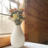 Hand Tied Fall Dried Flower Bouquet: 15" Autumn Floral Arrangement