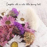 Easter Craft Kit--DIY Dried Flower Bunny Decor--Gift for Crafters