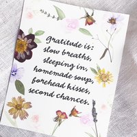 Custom Poem Print with Pressed Flowers | Personalized Sustainable Gift | Botanical Wall Art | Wedding Vows or Love Note Print
