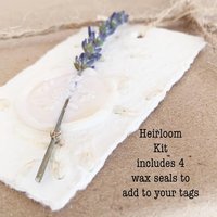 Garden Botanical DIY Gift Tag Kit - Floral Handmade Paper, Farm Grown Dried Flowers