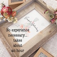 Couples Date Night Kit | DIY Dried Flower Keepsake Frame, Anniversary Gift