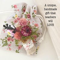 Teacher Gift DIY Kit – Dried Flower Magnets, End of Year Teacher Appreciation Gift, Thank You Teacher Gift, Classroom Gift Idea