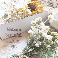 Golden Meadow Botanical Pumpkin Kit | DIY Dried Flower Natural Fall Craft | White Pumpkin Decor | Farm-Grown Florals