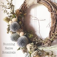 Prairie Sky Dried Flower Wreath Kit | DIY Native Wildflower Wreath | Globe Thistle & Gomphrena | Farm Grown Flowers