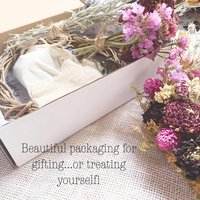 Wild Plum 6" Dried Flower Wreath Kit | DIY Farm-Grown Flower Wreath | Purple & Berry Botanical Decor | Cottagecore Craft Kit