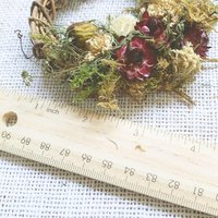 Winter Berry Dried Flower Ornament Kit | Set of 4 | Natural Christmas Craft | Farm Grown Flowers