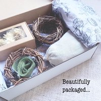 Winter Berry Dried Flower Ornament Kit | Set of 4 | Natural Christmas Craft | Farm Grown Flowers