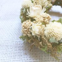 White Christmas Dried Flower Ornament Kit | DIY Natural Craft from Farm Grown Flowers | Set of 4