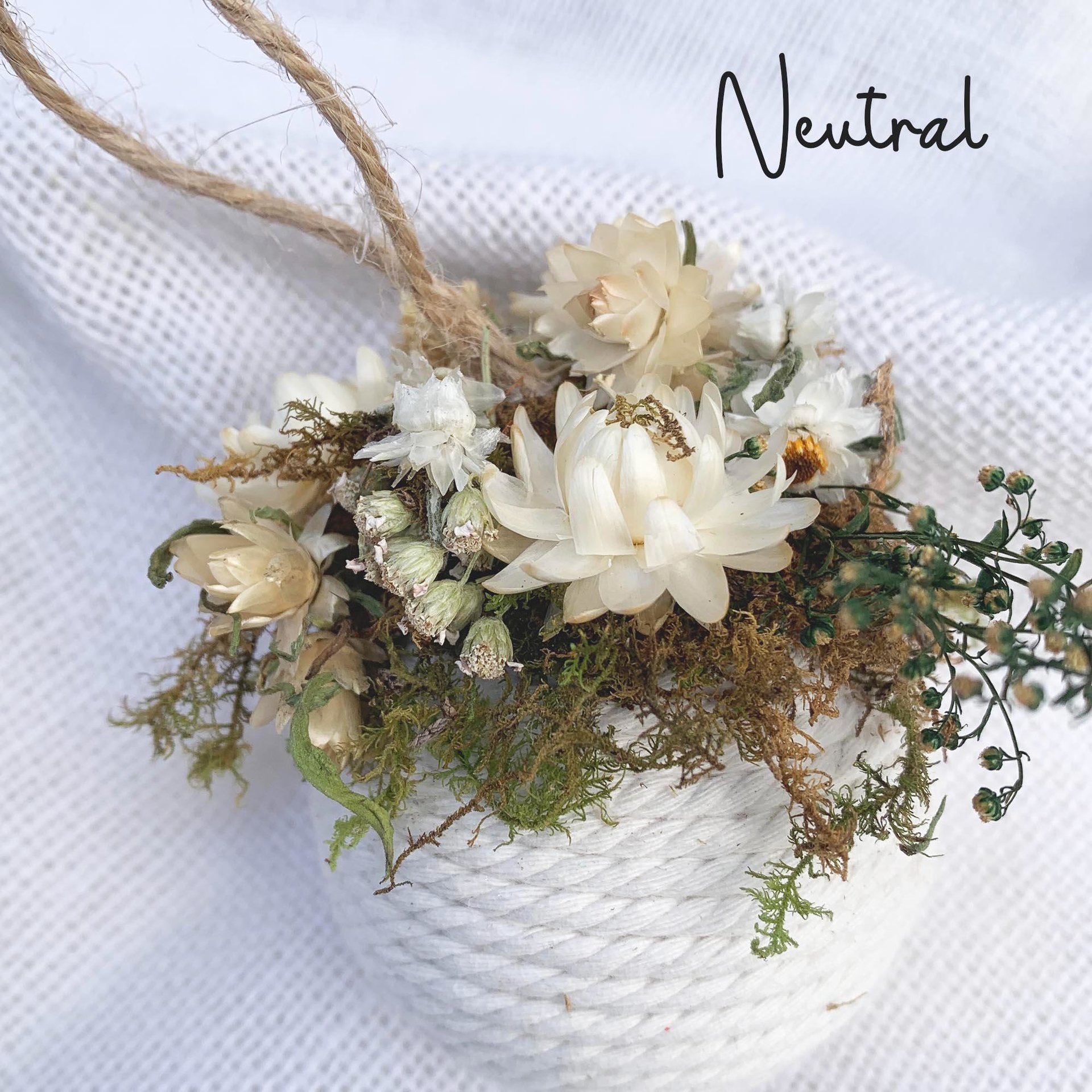 Floral Rope Ball Ornament