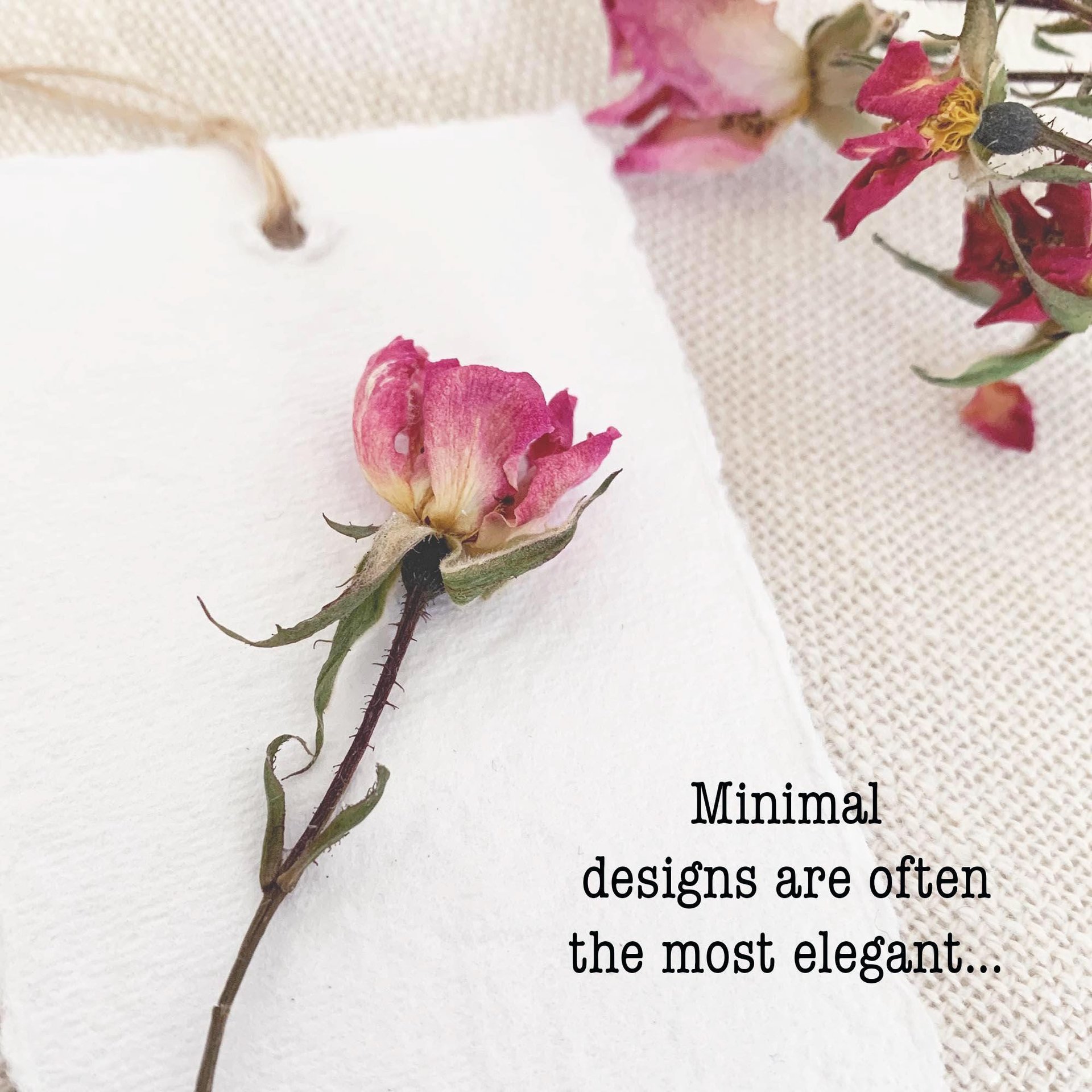 Garden Botanical DIY Gift Tag Kit - Floral Handmade Paper, Farm Grown Dried Flowers