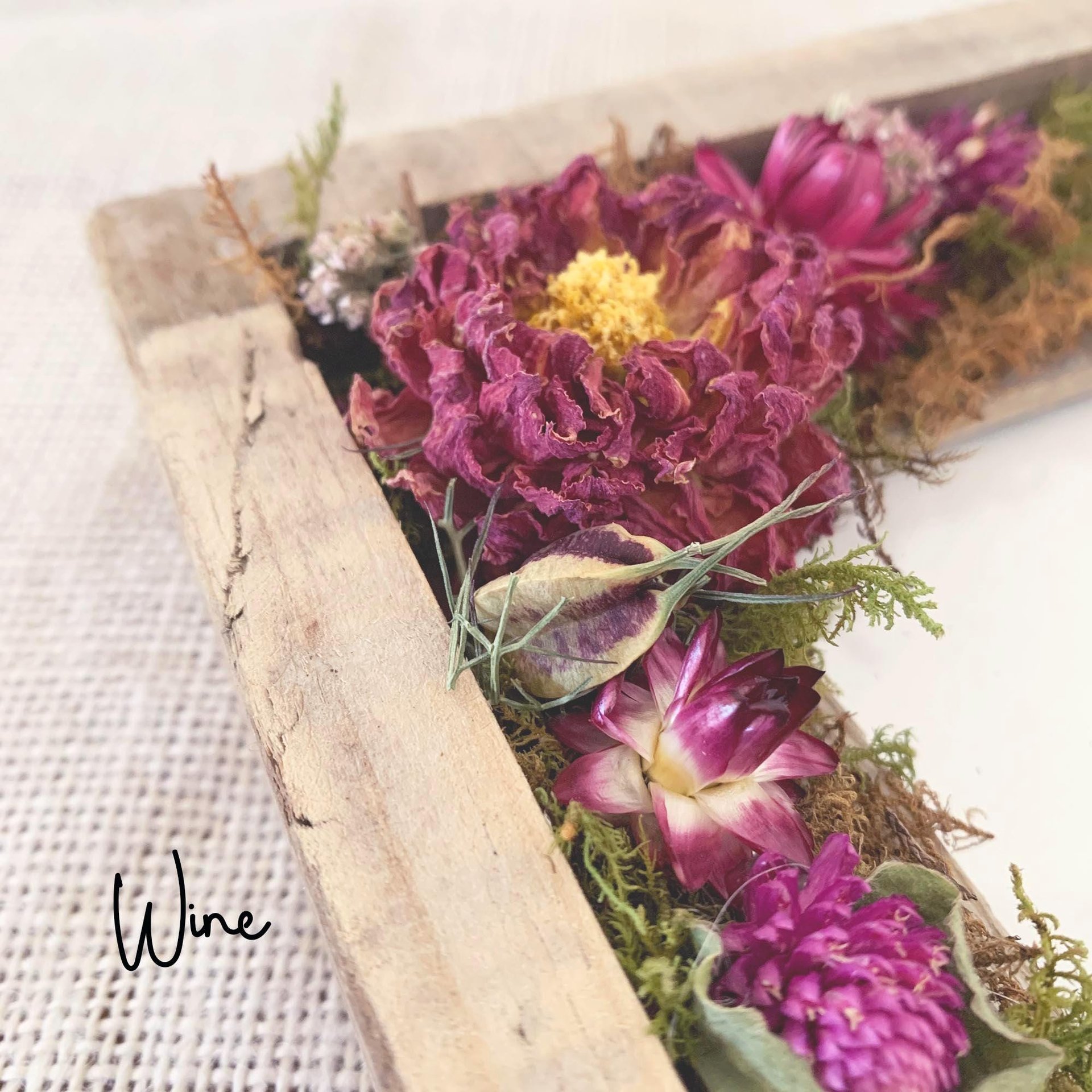 Couples Date Night Kit | DIY Dried Flower Keepsake Frame, Anniversary Gift