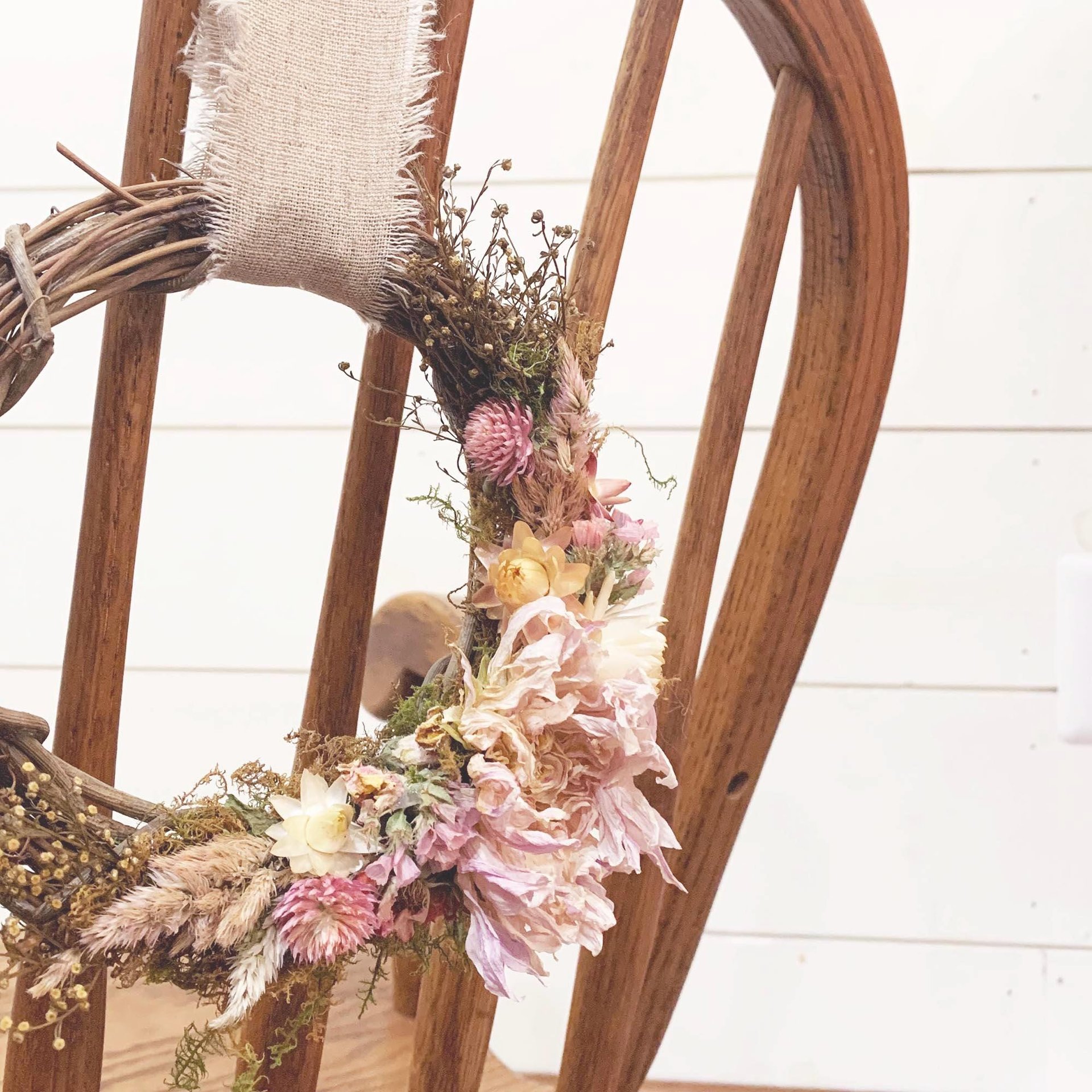 Dried Flower Wreath Kits for Groups: Craft Night Activity, Retreat Project, Floral Workshop with Farm-Grown Botanicals