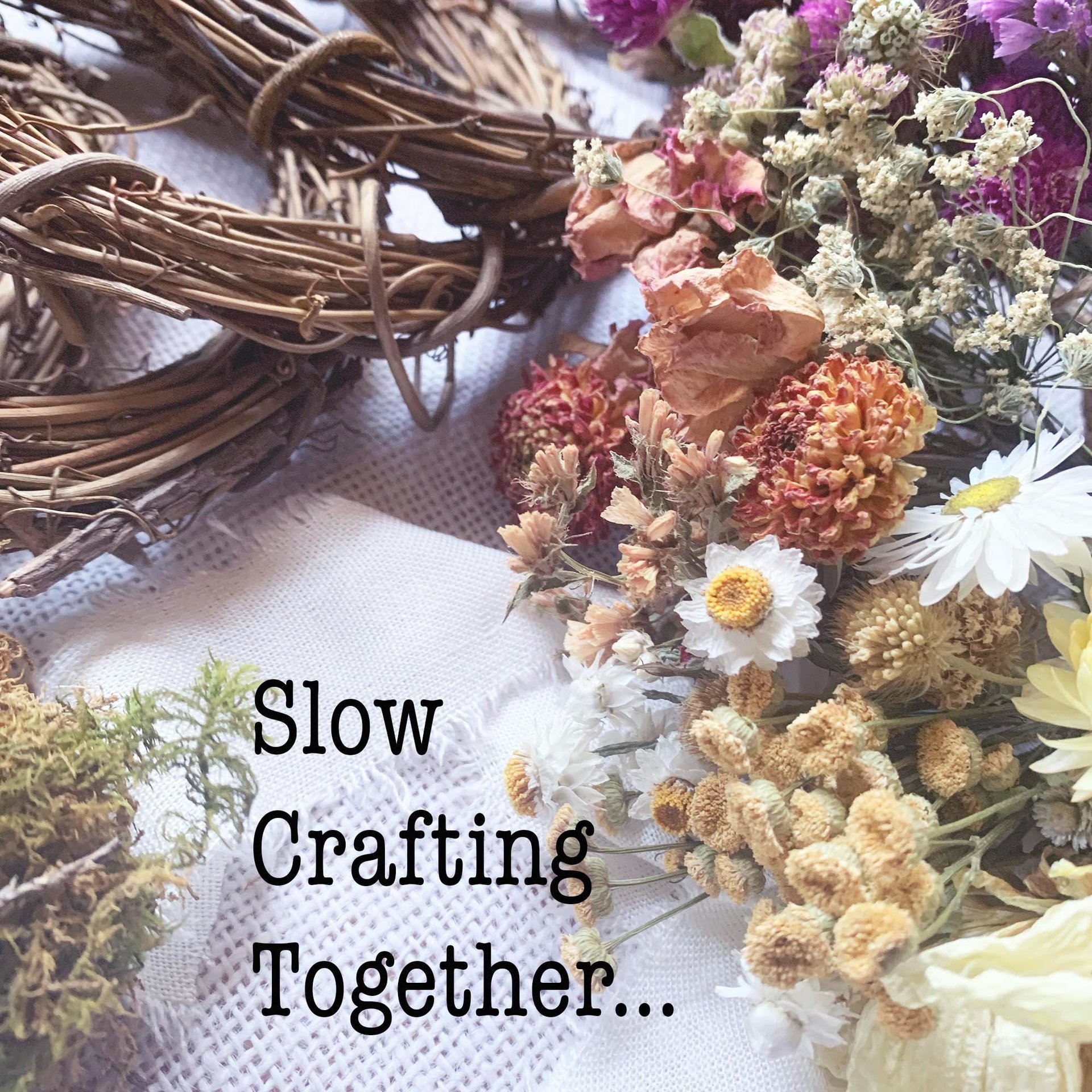 Dried Flower Wreath Kits for Groups: Craft Night Activity, Retreat Project, Floral Workshop with Farm-Grown Botanicals