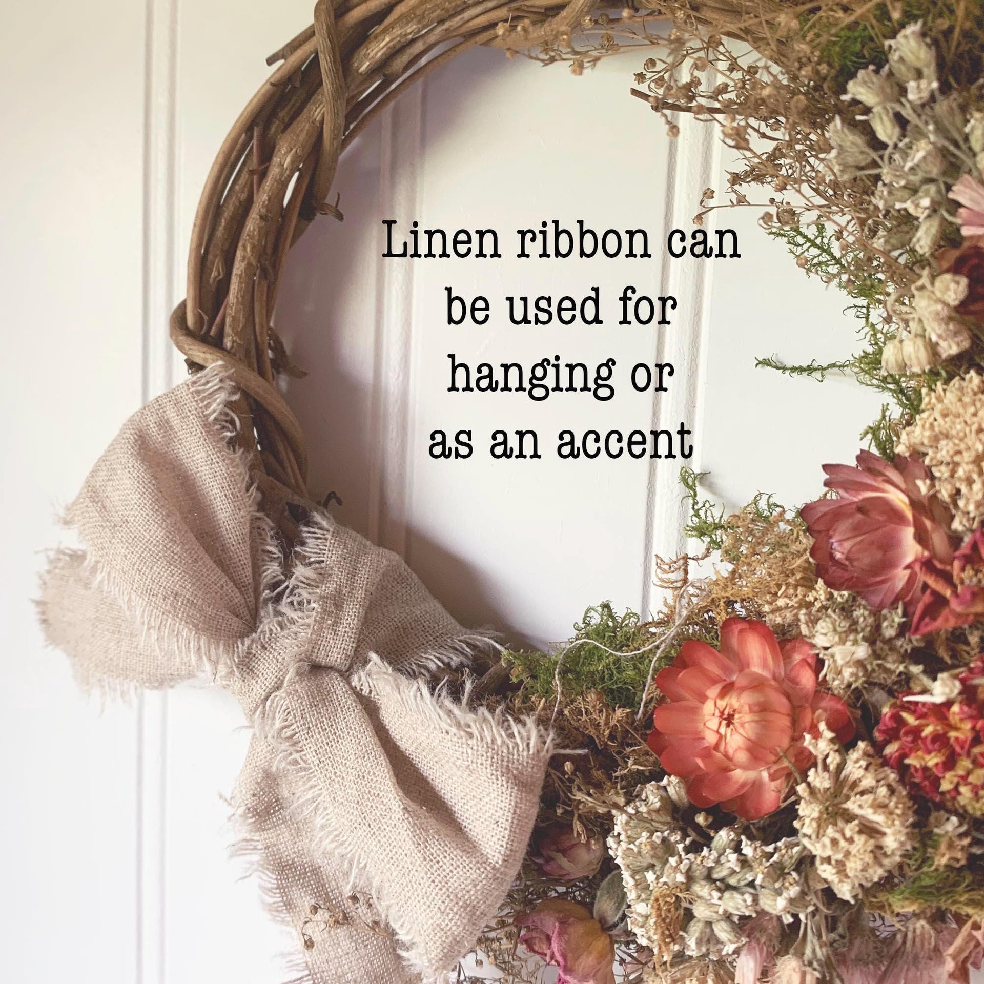 Apricot Glow 6" Dried Flower Wreath Kit | DIY Dried Flower Wreath | Farm-Grown Botanical Craft | Peach & Pink Cottage Decor