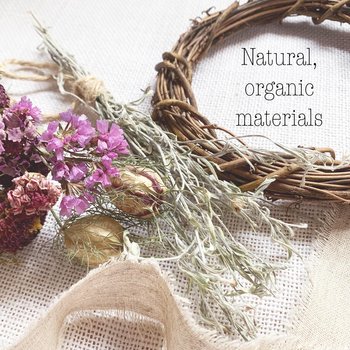Wild Plum 6" Dried Flower Wreath Kit | DIY Farm-Grown Flower Wreath | Purple & Berry Botanical Decor | Cottagecore Craft Kit